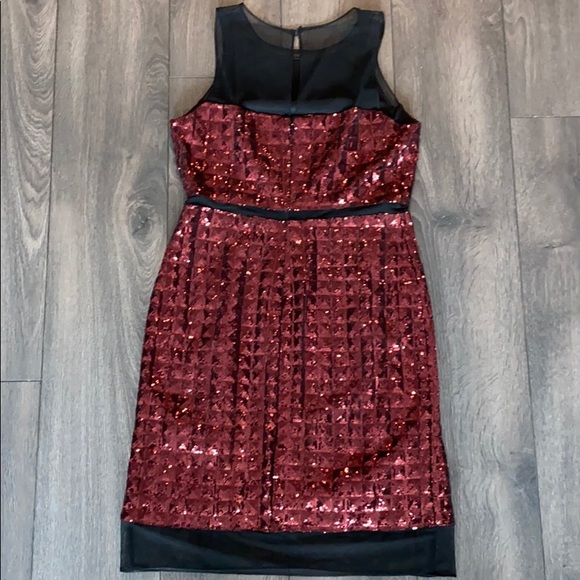 Red Sequined Dress - Picture 2 of 6